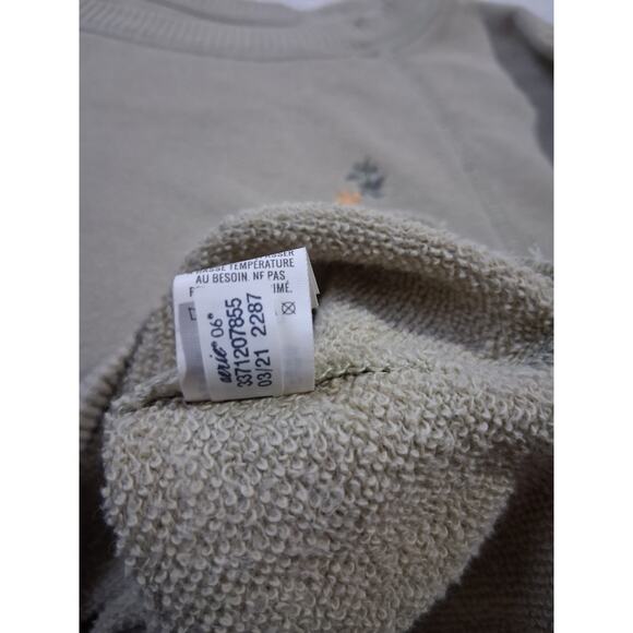 Aerie Floral Embroidered Women's size Medium Oversized Academia Prep Sweatshirt - Picture 7 of 9